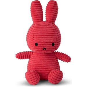 Miffy Sitting Corduroy Fuchsia Pink 9"