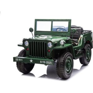 24V Military Jeep 3-Seater Electric Ride On