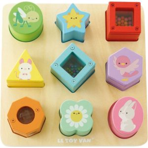 Rainbow Sensory Shape Sorter - 10 Pieces