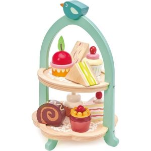Wooden Birdie Afternoon Tea Stand